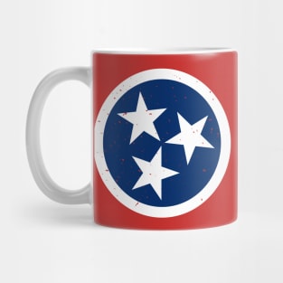 Retro Tennessee State Flag // Vintage Tennessee Grunge Emblem Mug